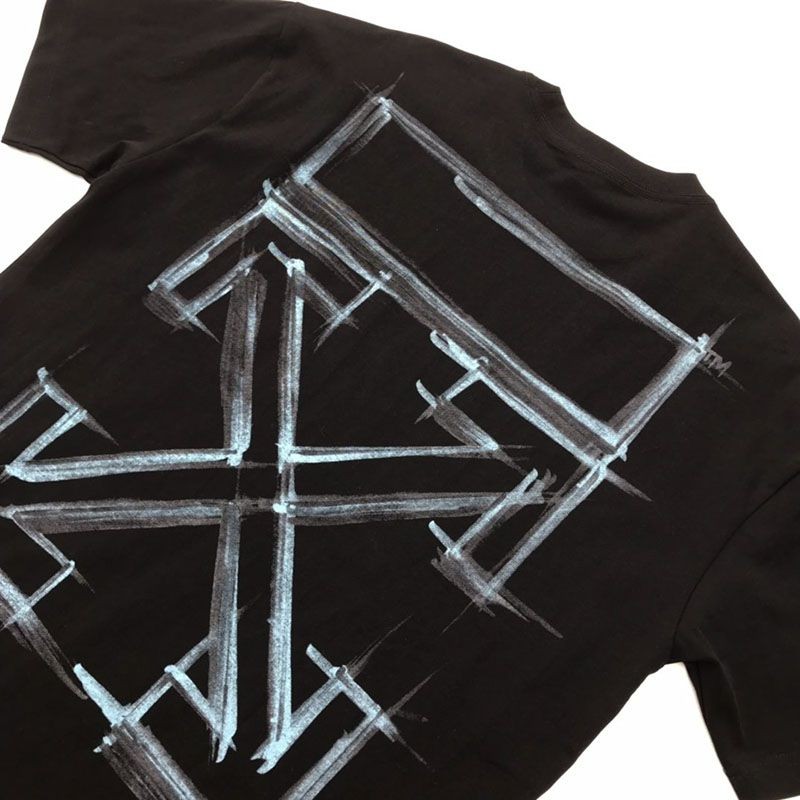争奪戦オフホワイト グラフィティ アローロゴTシャツ スーパーコピー ofx82407